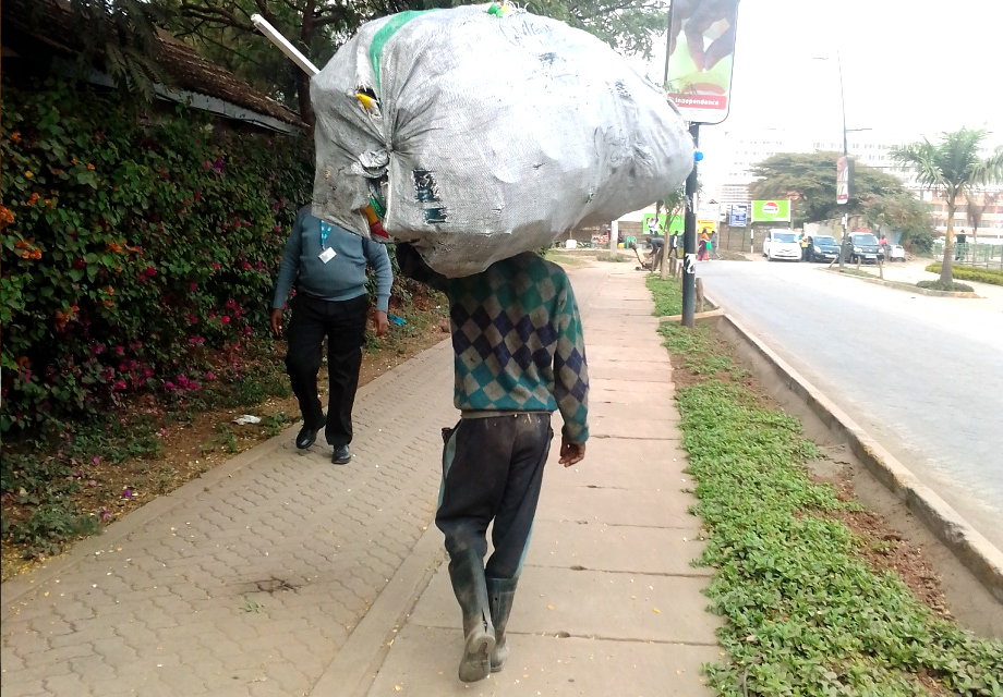 Waste-collector-man- Clean Up Kenya